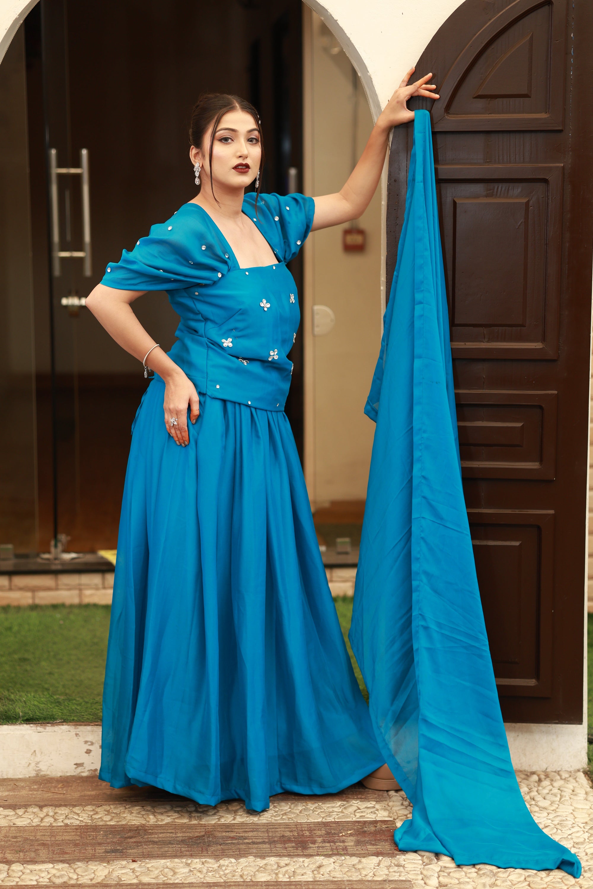 Azure Muse – Corset Ensemble from the Emperia Collection