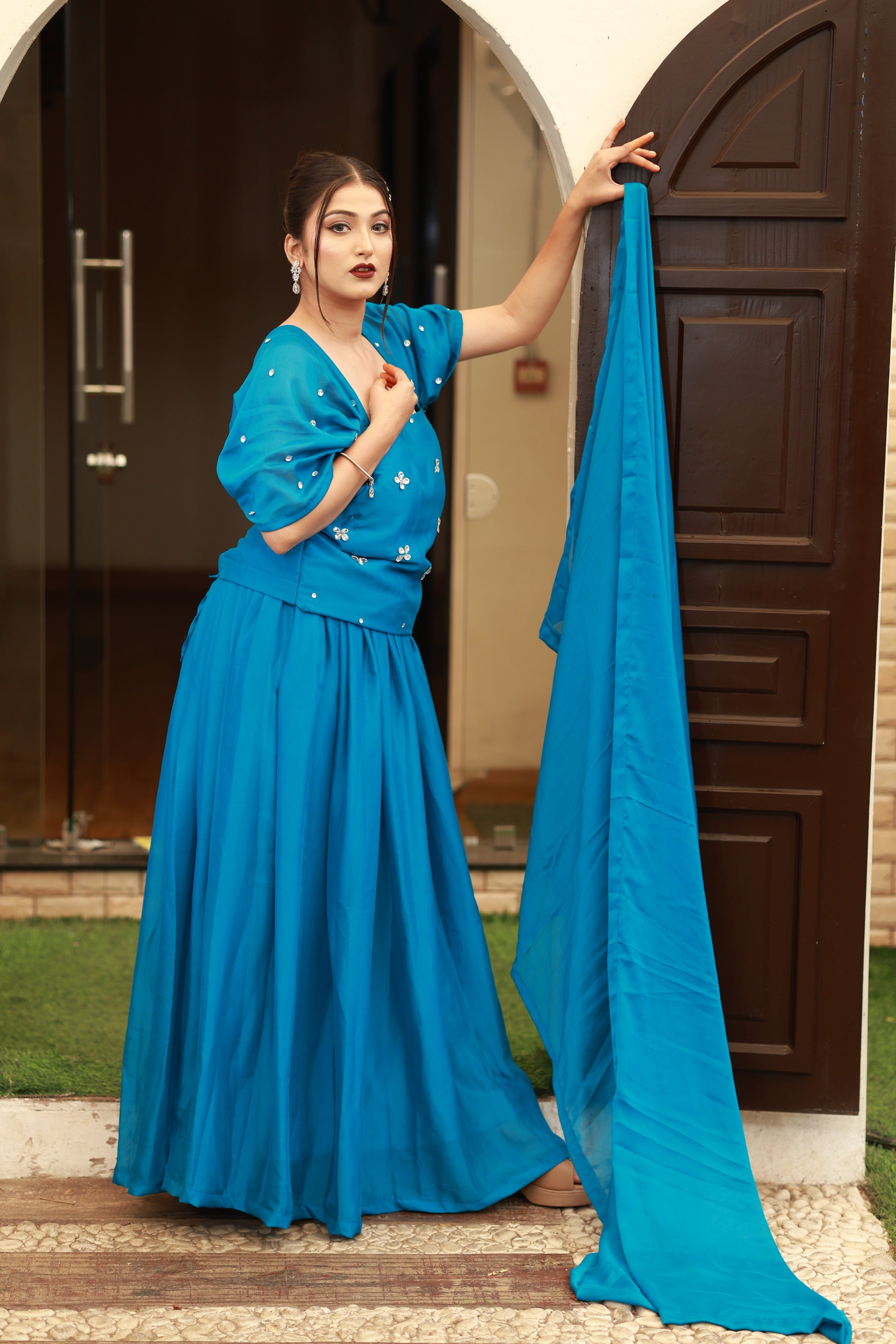 Azure Muse – Corset Ensemble from the Emperia Collection