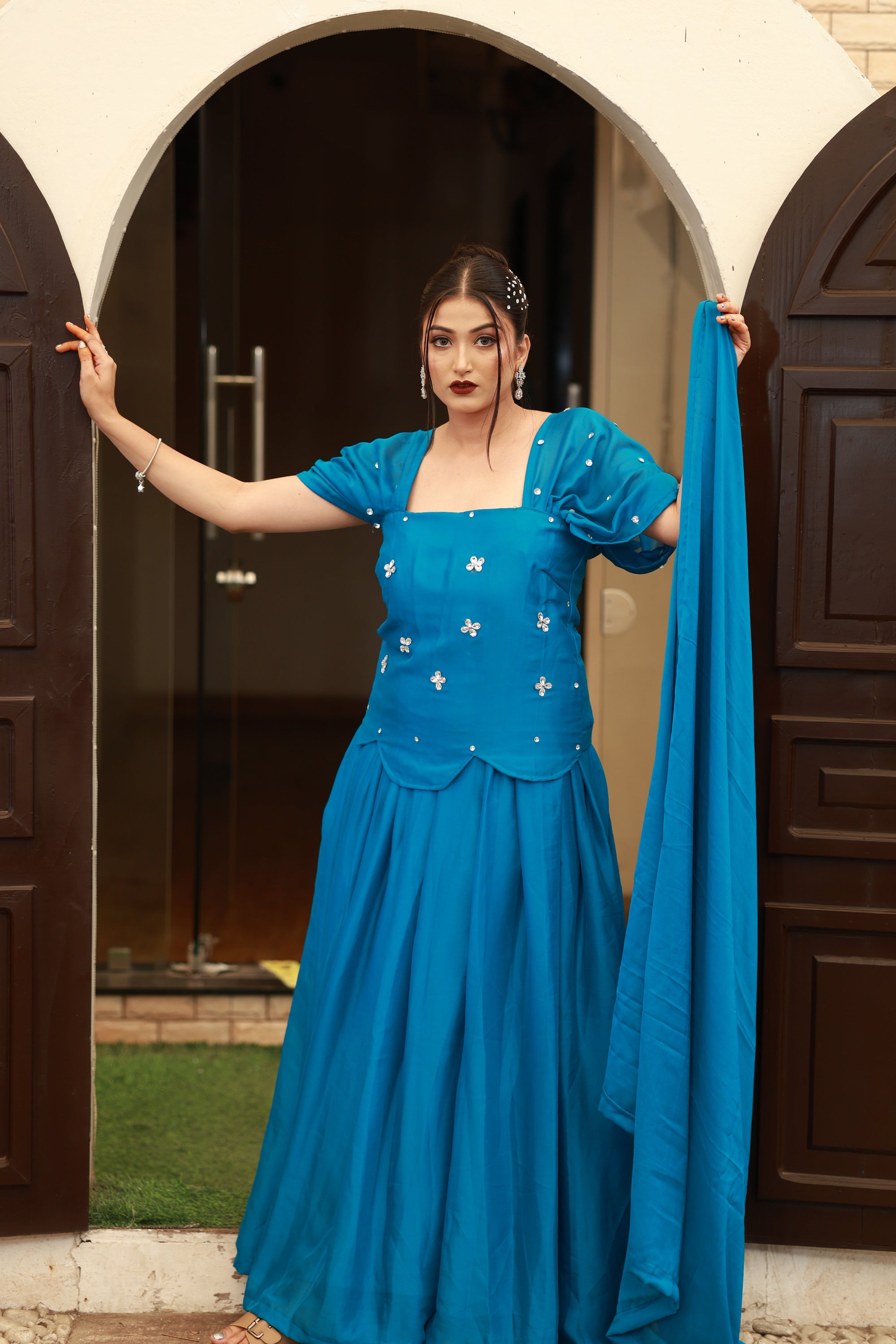 Azure Muse – Corset Ensemble from the Emperia Collection