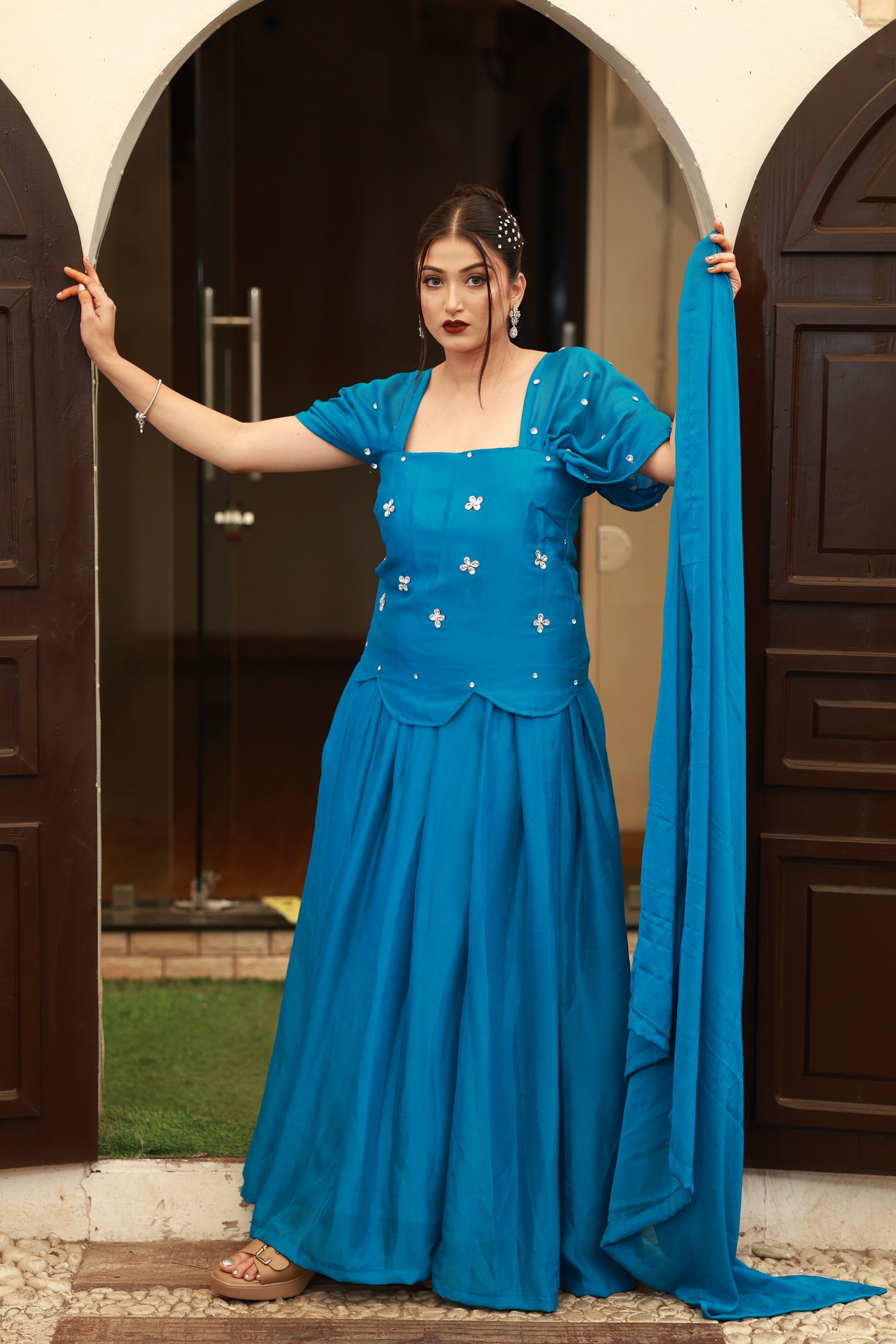 Azure Muse – Corset Ensemble from the Emperia Collection