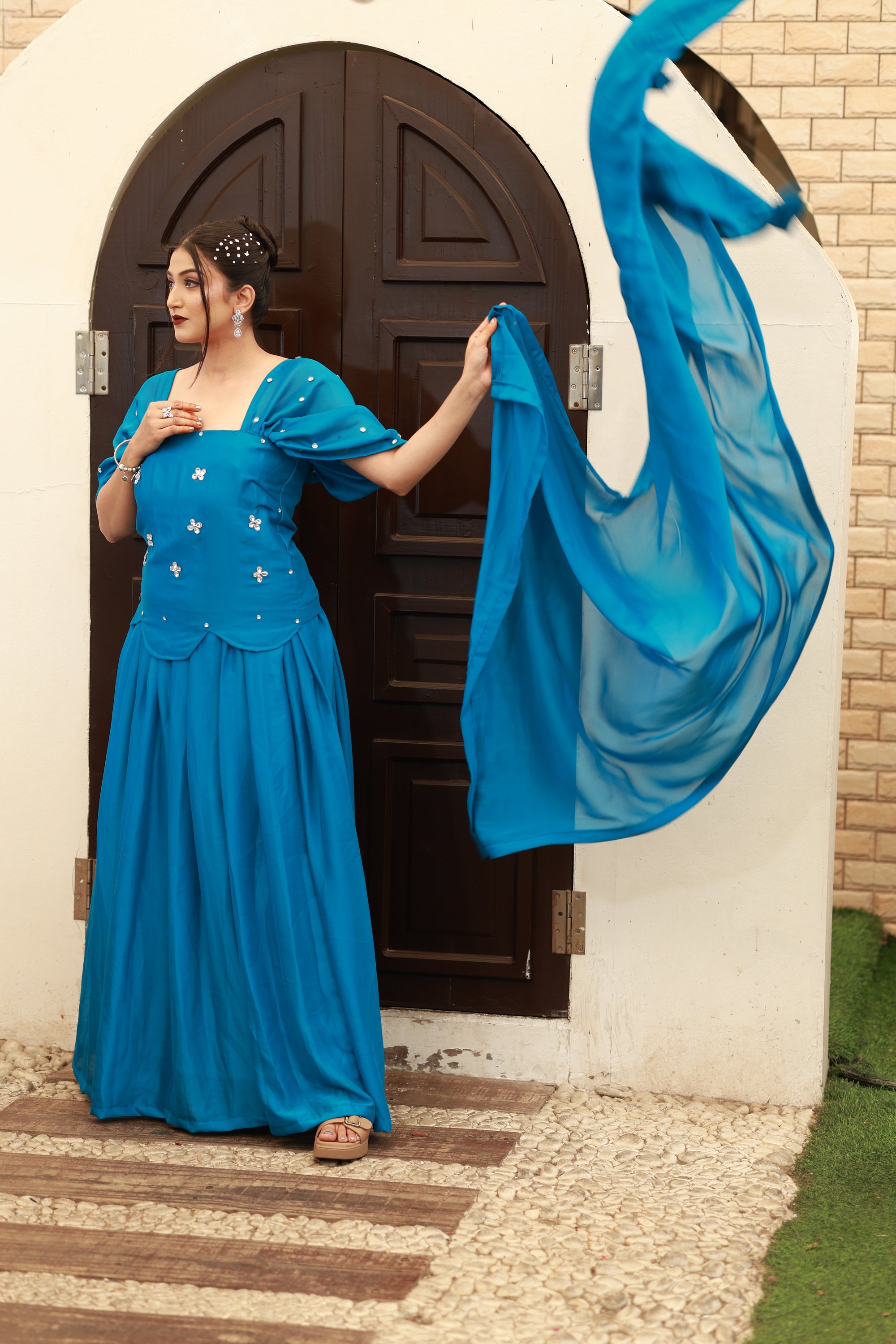 Azure Muse – Corset Ensemble from the Emperia Collection