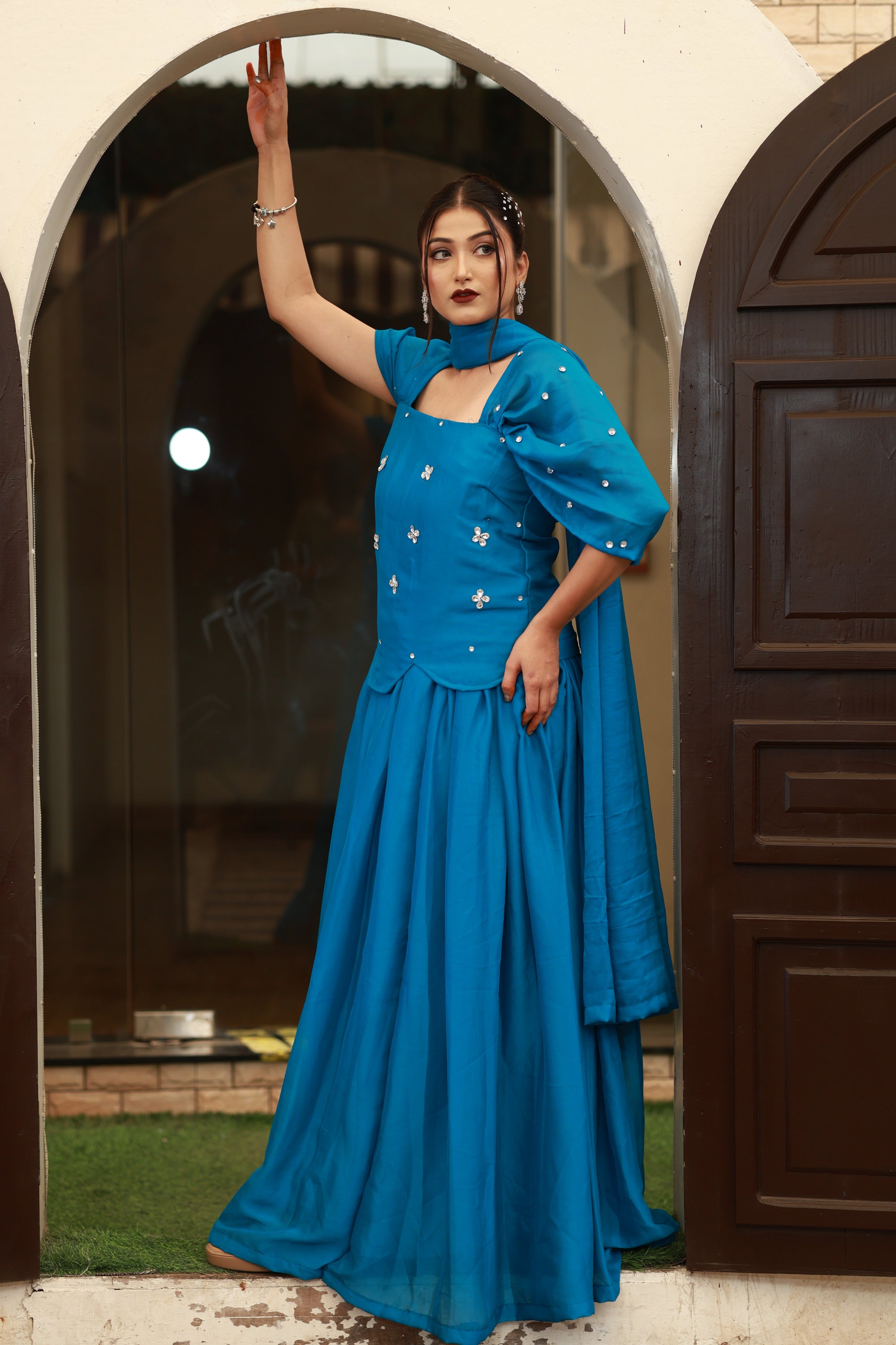 Azure Muse – Corset Ensemble from the Emperia Collection