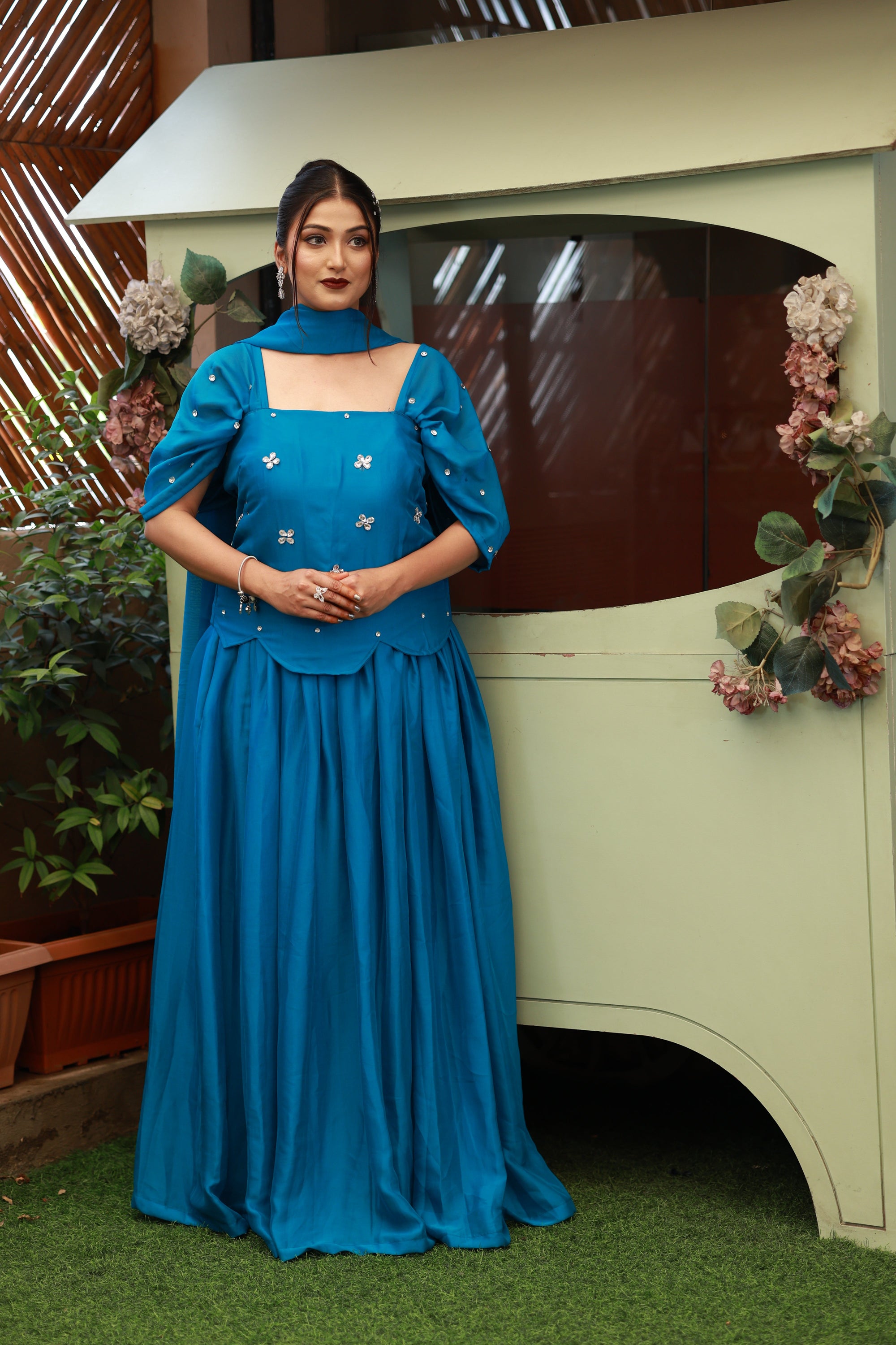 Azure Muse – Corset Ensemble from the Emperia Collection