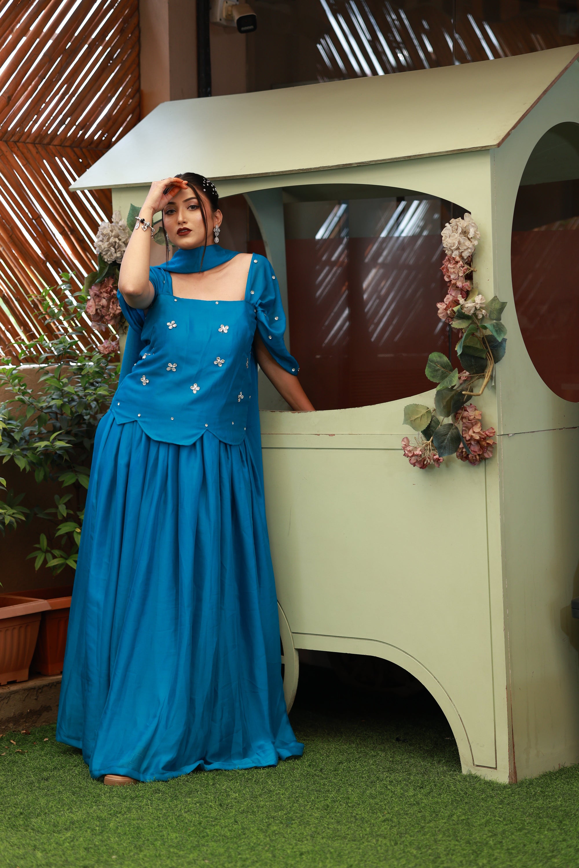 Azure Muse – Corset Ensemble from the Emperia Collection