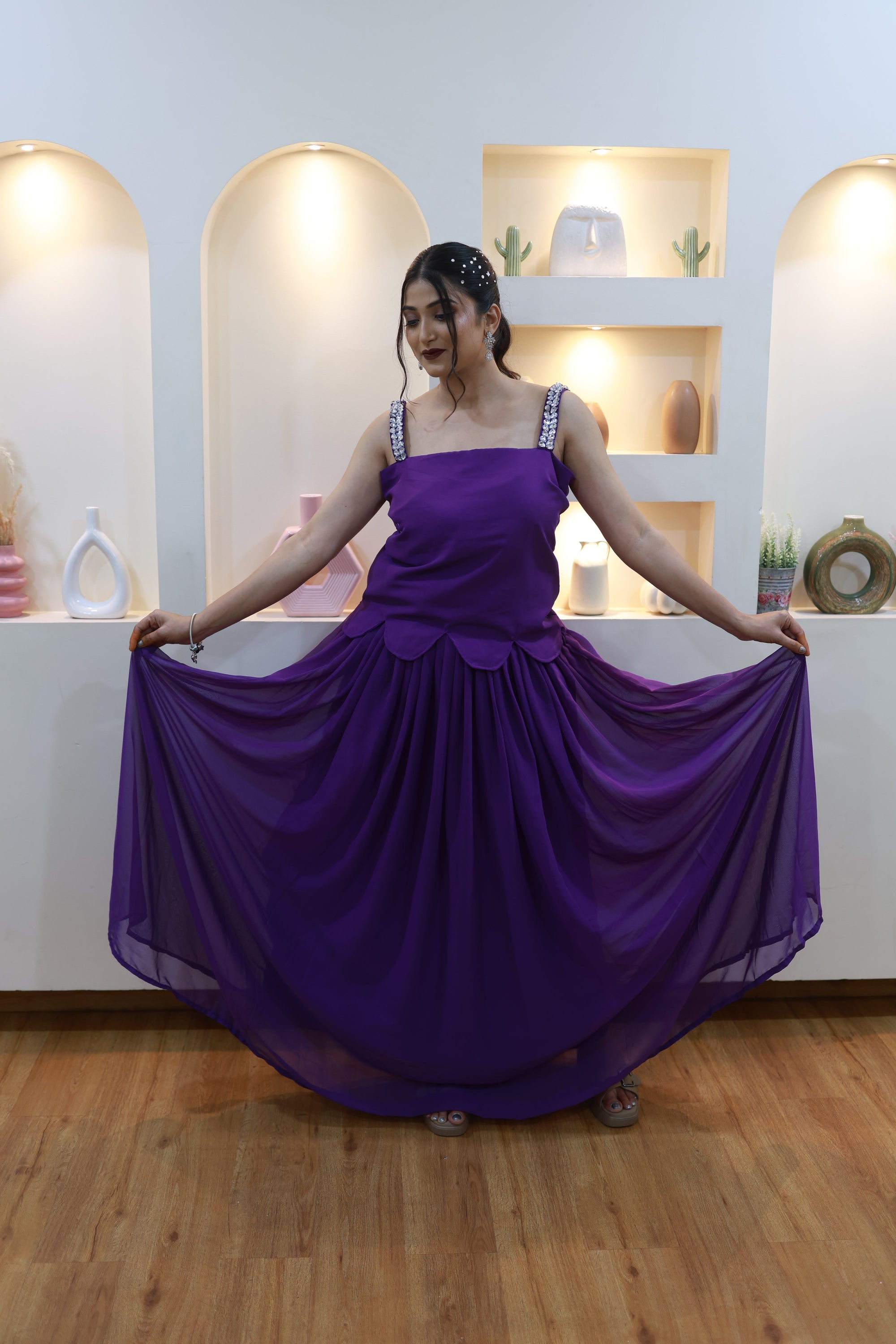 Violet Muse – Flowing Purple Ensemble (Emperia Collection)