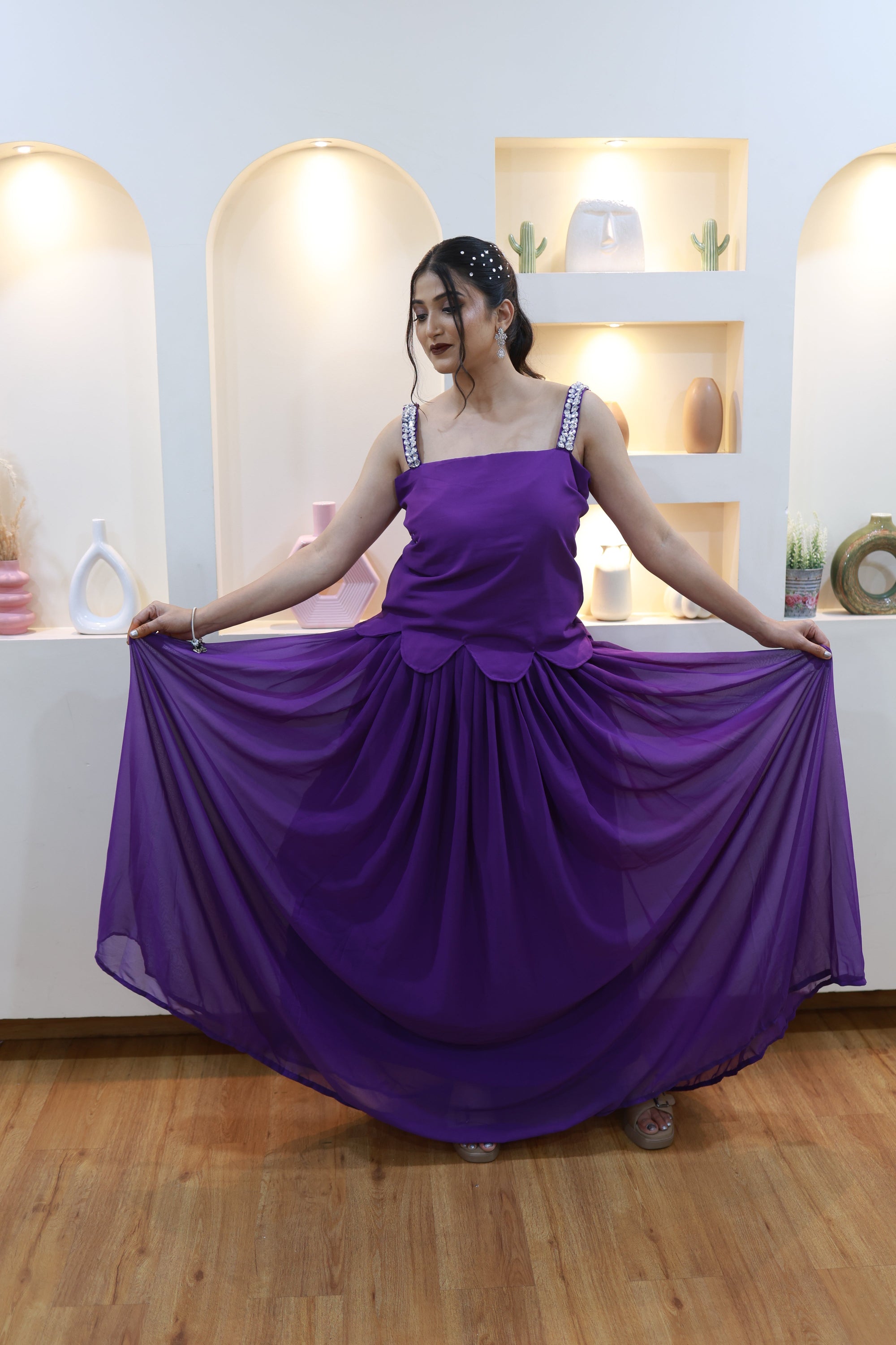 Violet Muse – Flowing Purple Ensemble (Emperia Collection)