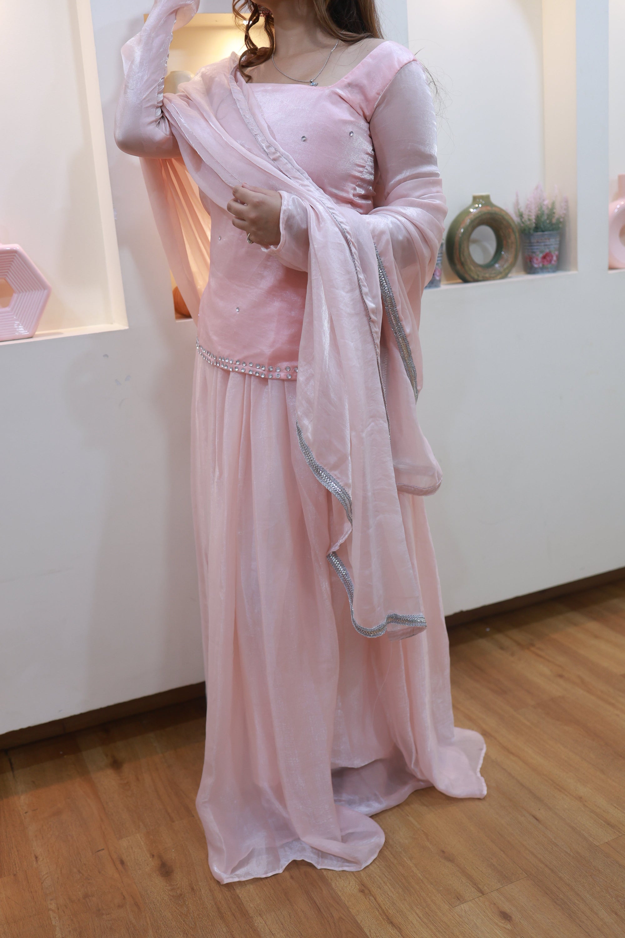 Blush Serenity – Pastel Pink Ensemble from the Emperia Collection