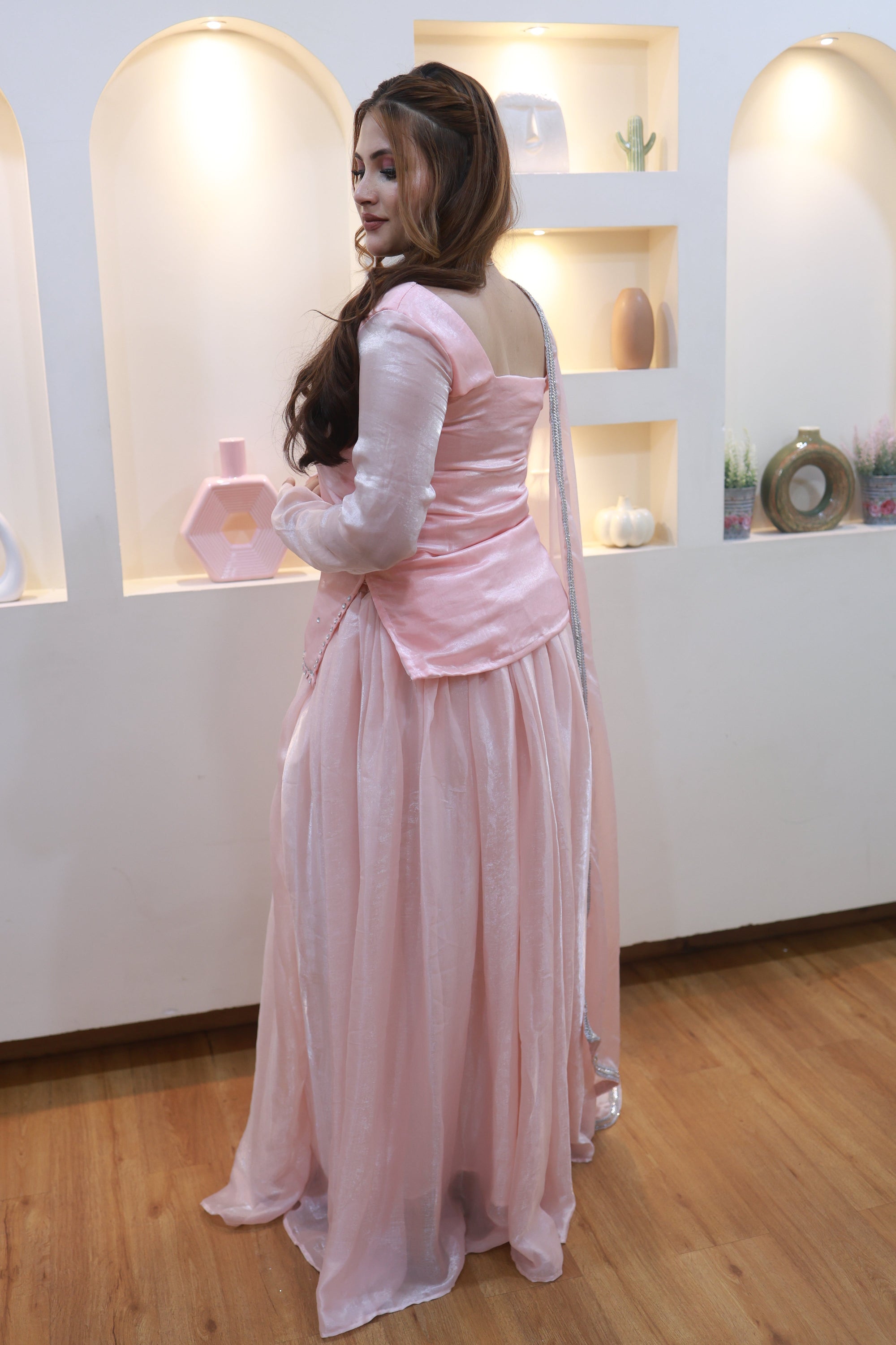 Blush Serenity – Pastel Pink Ensemble from the Emperia Collection