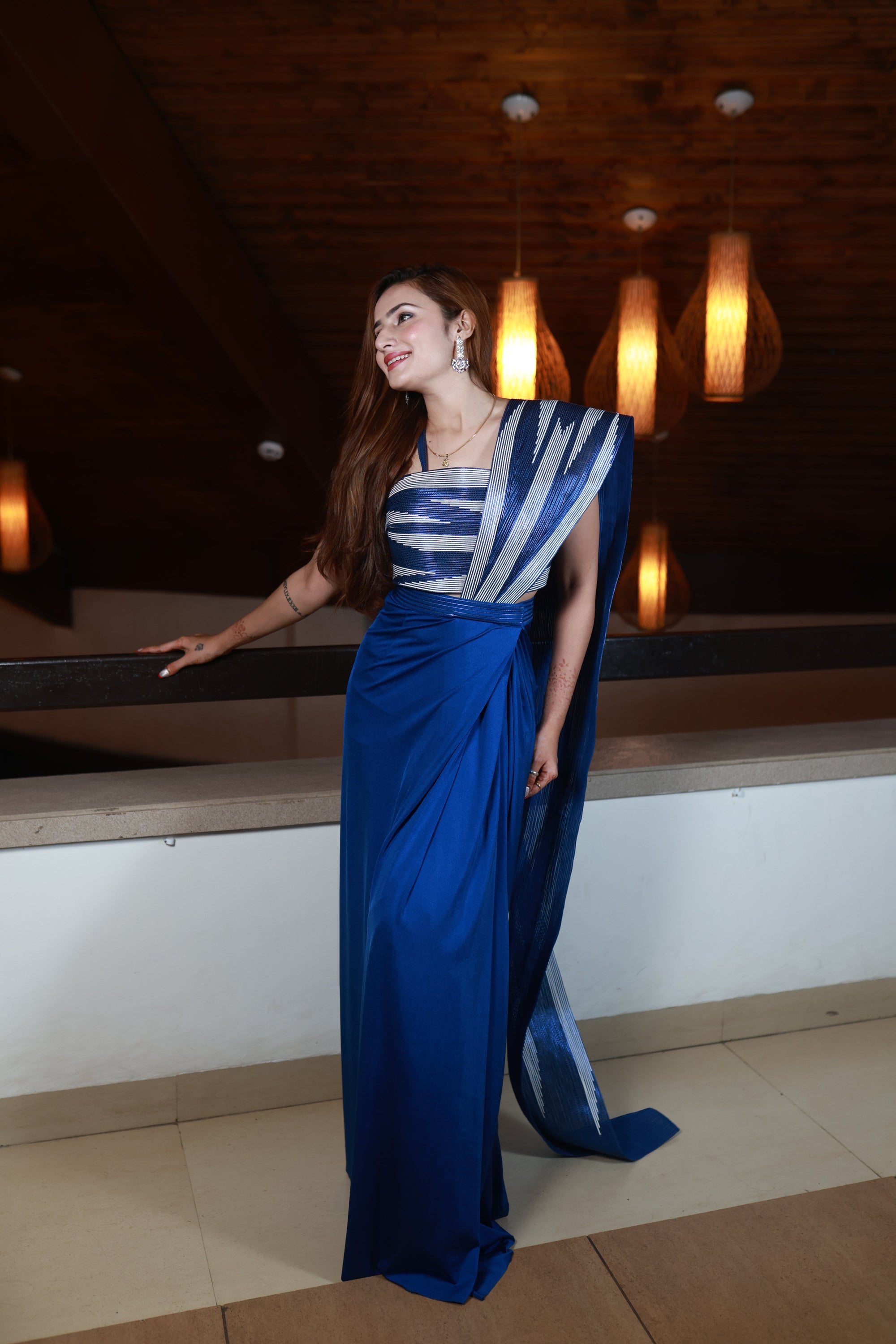 Sapphire Symphony – Structured Drape Ensemble