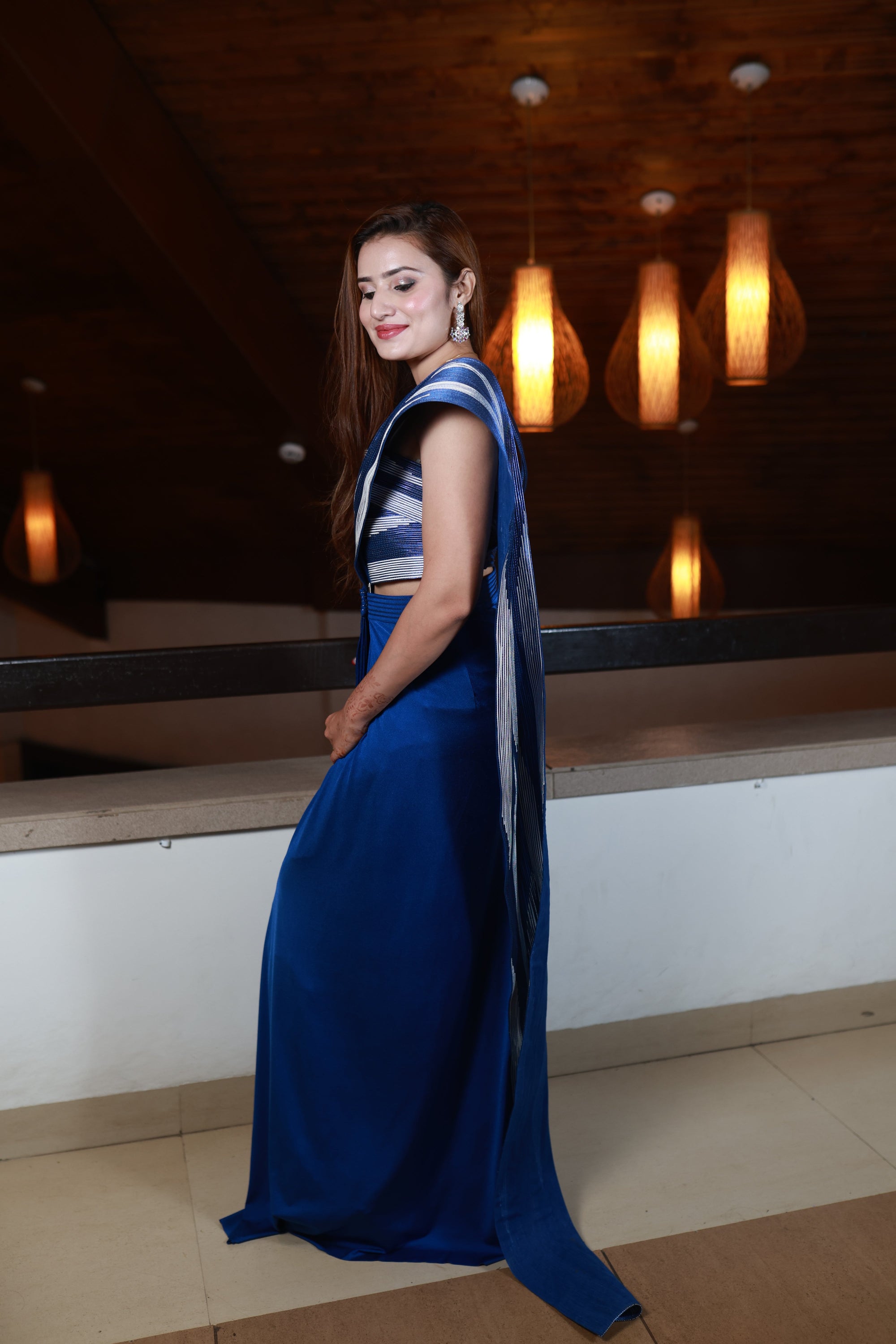 Sapphire Symphony – Structured Drape Ensemble
